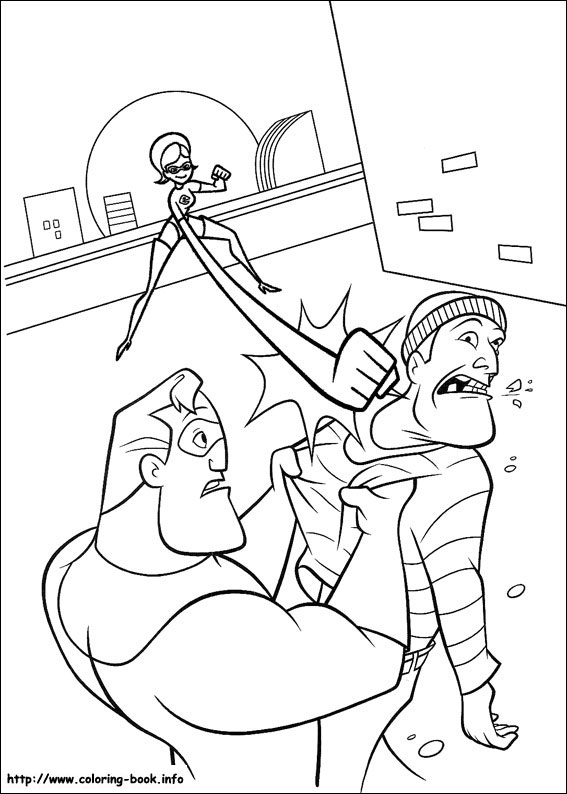 The Incredibles coloring picture